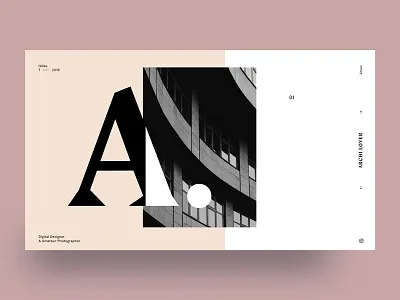 Still exploring design layout minimalism photography portfolio type web