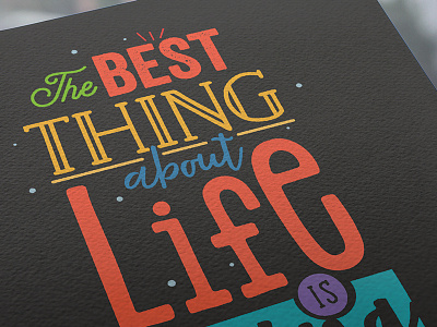 Words to Live by calligraphy digital art graphic design