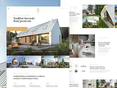 Slovak House landing architecture clean home house interior landing simple slovak ui ux web webdesign
