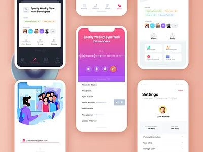 Yconference (Actual Project) conference conversation employee employer phone talk