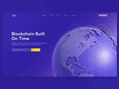 Blockchain Landing Page 3d bitcoin blockchain design dribbble illustration isometric mining ui ux visualization web