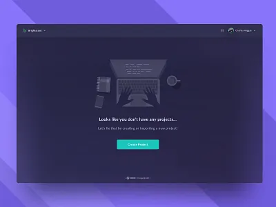 Dashboard Empty State code dashboard empty empty state ide illustrtation laptop project workspace