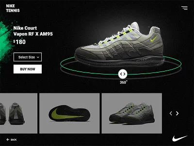 Tennis Shoes Shop designe ecommerce interface nike tennis shoes ui ux