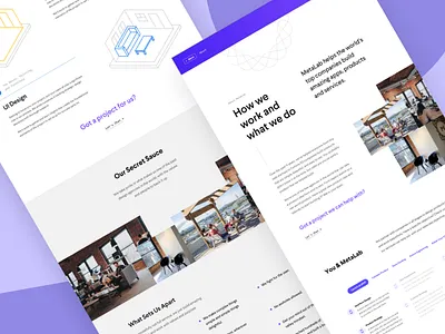 MetaLab Website About Concepts about landing marketing minimal page product ui ux website