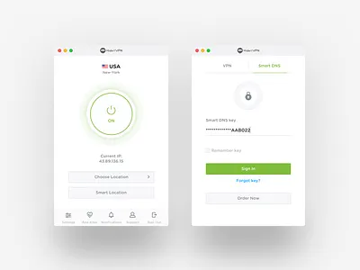 VPN Application app design hideip hideipvpn privacy security ui ux vpn