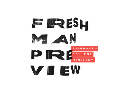 Freshman Preview broken crazy fresh modern preview retro scan static tv vhs