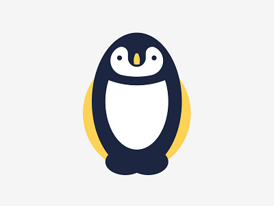 Penguin Logo / Icon animal animal icon animal logo black blue cute icon logo penguin white wildlife yellow