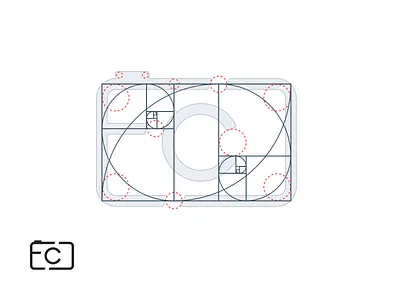 Videographer Logo Revamp fibonacci golden ratio icon lines logo logomark photographer revamp stroke videographer