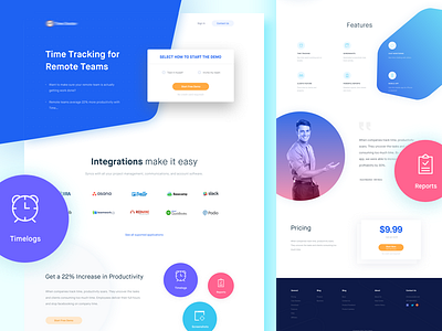 Time Tracking Homepage