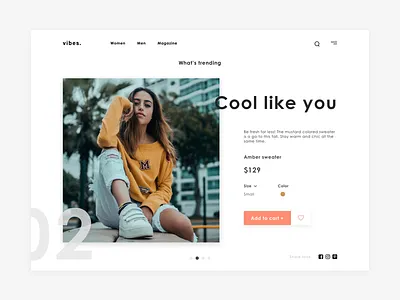 Daily UI 004 - Fashion Inspo Product Page dailyui fashion productpage ui web