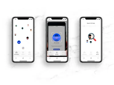Contact App Share Options contact app ios look nearby qr qr code qr code scanner qr scan qr search sanal scan qr code scanner search by username share options