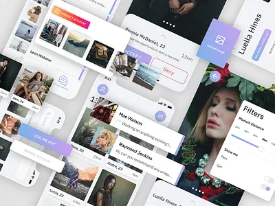 Chati - Find nearby people and chat with them chat chat app conversation freebie ios iphone iphone x meet meet app meeting people sketch