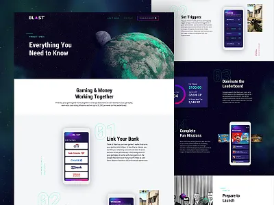 Blast - How it Works about us desktop graphic design graphics interface mobile space ui user interface web web design website