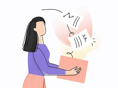 Collecting ideas character collection email ideas illustrator newsletter illustration subscription woman