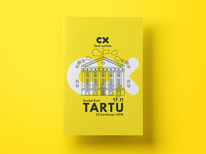 Clean lines through mud architecture bikes bright brochure colors contrast cx illustration line minimal modern
