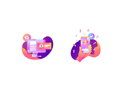Illustration icons 2.0 abstract computer cool design flat icon illustration mobile modern simple web
