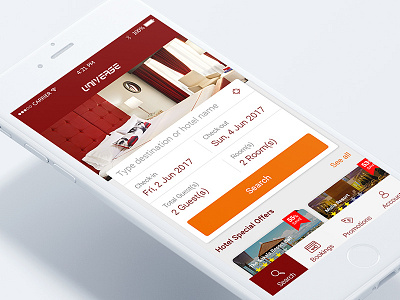 Hotel App iOS 3/3 agoda app booking app design discount reservation room travel traveloka trivago ui yogyakarta