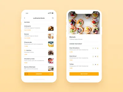 Be My Bee iOS App Menu & Checkout bemybee ios minimal app clean app design food delivery app product order restaurant profile shopping ecommerce application ui ux user experience user interface