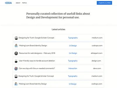 Design And Development Article Resource