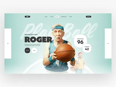 Dementia Game Desktop app design desktop drag game play retro ui ux web