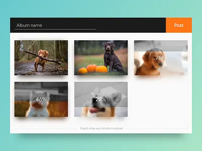 File Upload dailyui dogs files loader loading pet photos progress ui upload ux