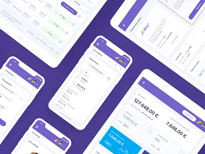 CFlow Mobile & Tablet accounting dashboard interface analytics dashboard application design calculator money bank clean minimal dashboard design invoice platform product design tablet mobikle app design ui ux visual user interface design