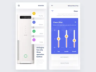 Balmuda APP again atmosphere balmuda filter furnishing hiwow home humidifier intelligence uiue