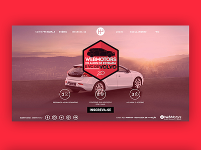 Web Motors hotsite responsive subscribe ui ux