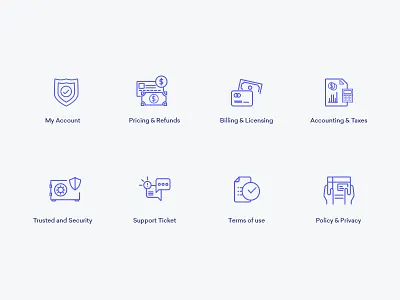 Redq Support Icon Set help icon illustration project set support web