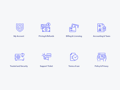 Redq Support Icon Set help icon illustration project set support web