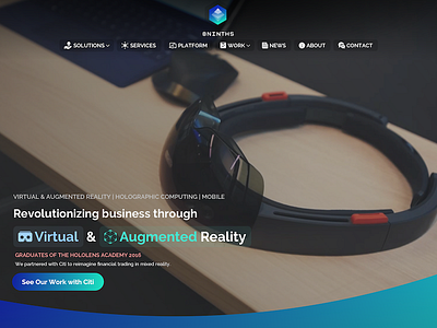 VR & AR Landing Page ar landing ui ux vr web website