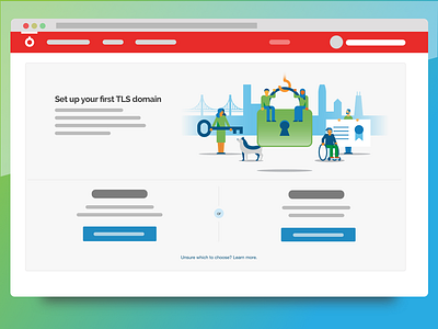 Web app empty state - TLS Management city diversity empty state inclusion keys locks tls ui upsell user interface