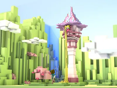 Tangled cinema 4d hair tangled