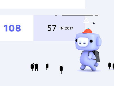 2018 Infographic 3d c4d illustration infographic layout wumpus