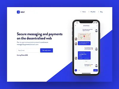 Bolt messenger app chat conversation messages ui ux