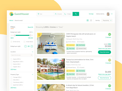 Search result page design hotel search interaction design result page design search result design search result page design ui ux web design website design