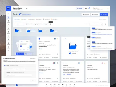 Future Dialog Dashboard admin app crm dashboard erp saas statistics ui ux white