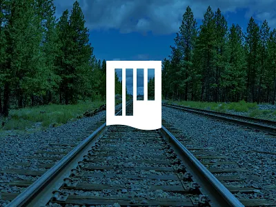 Parallel Financial brand banners blue brand color design finance financial flag logo logomark p parallel