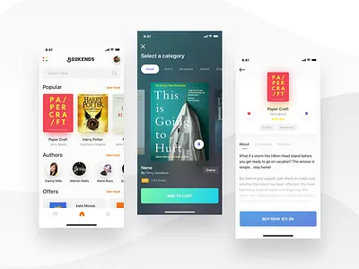 Book Store app design admin panel android authors book branding creative design dashboard design e commerce fluent design illustration ios landing page mobile app product product details store ui ux web design