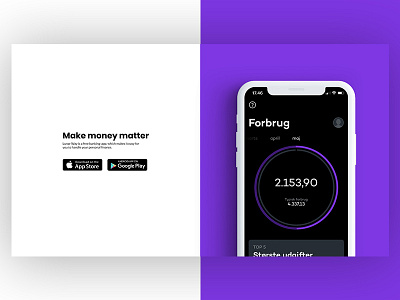 #074 – Download App app banking dailyui download landing lunarway page ui ux