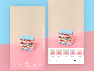 Camera App - Filter & Editor camera app camera editer camera filter flat design graphic design iphone camera iphone x ui design ui designer visual designer