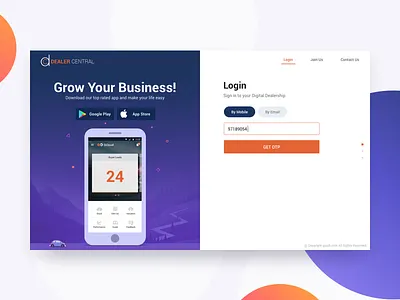 Login, Landing Page illustration landing page login mobile ui ux vector website