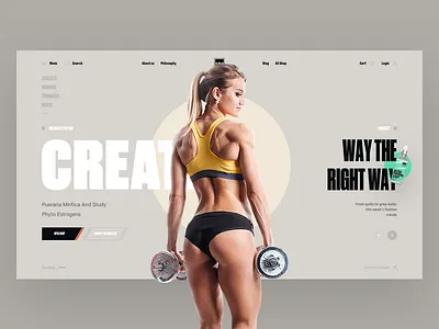 Creatin project design interface sport ui ux web