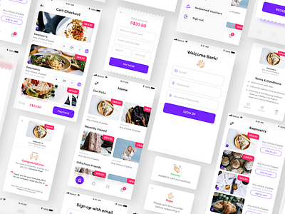 RedeemNow App Design app emoji flat graphic design icon interaction design layout mobile app typography ui ui ux voucher