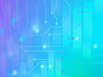 Circuit pattern (blue) circuitboard circuits neon pattern retro vector