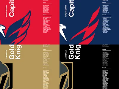 2018 NHL Playoffs Team Posters design hockey nhl poster