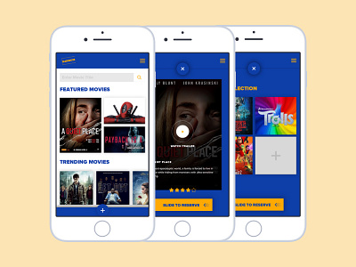 BlockBuster Mobile App application design ui uidesign ux uxdesign web design. web designer