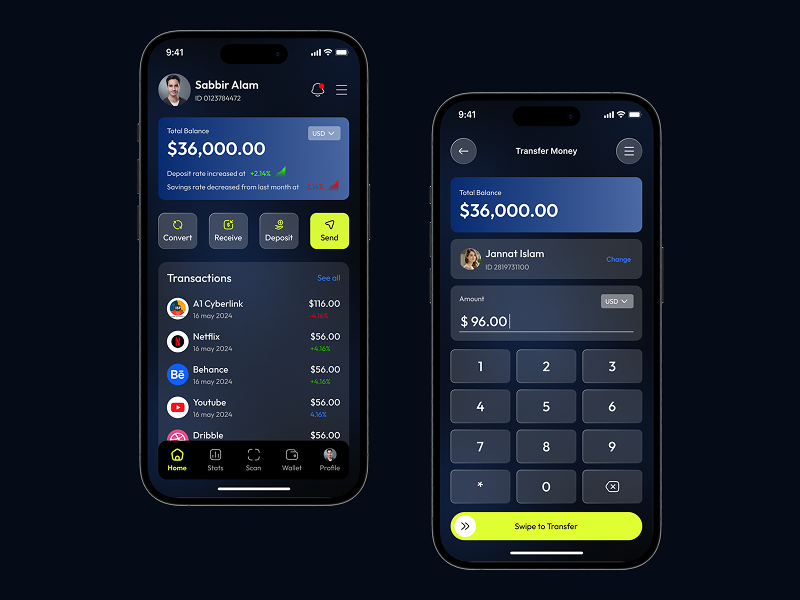 Fintech Mobile App UI Dark & Light Mode appdesign cryptoapp designinspiration digitalbanking dribbbleshots financeapp fintechapp fintechdesign fintechui fintechux investmentapp minimalui mobileappdesign mobilebanking moderndesign moneymanagement neobank uidesign userexperience uxdesign
