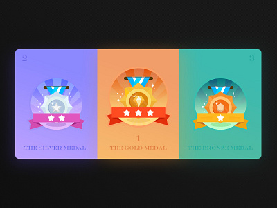The medals illustrations rank the game the medals