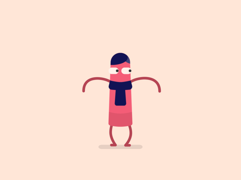 Wiggler! character animation illustration wiggle
